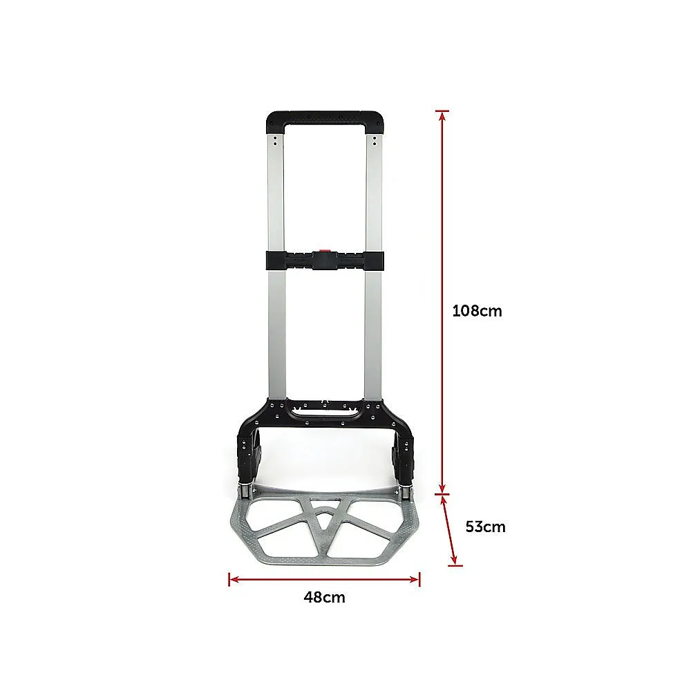 330LBS Folding Aluminium Hand Trolley with PVC Wheels