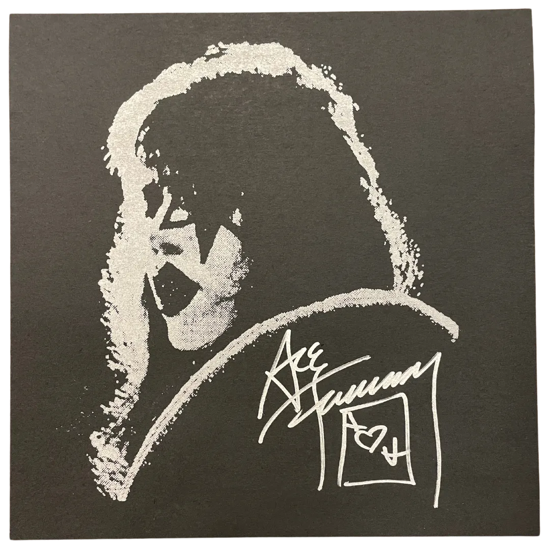 Ace Frehley Autographed Custom Letterpress Print