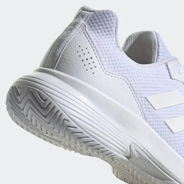 Adidas Men's Gamecourt 2.0 Tennis Shoes - Cloud White / Matte Silver