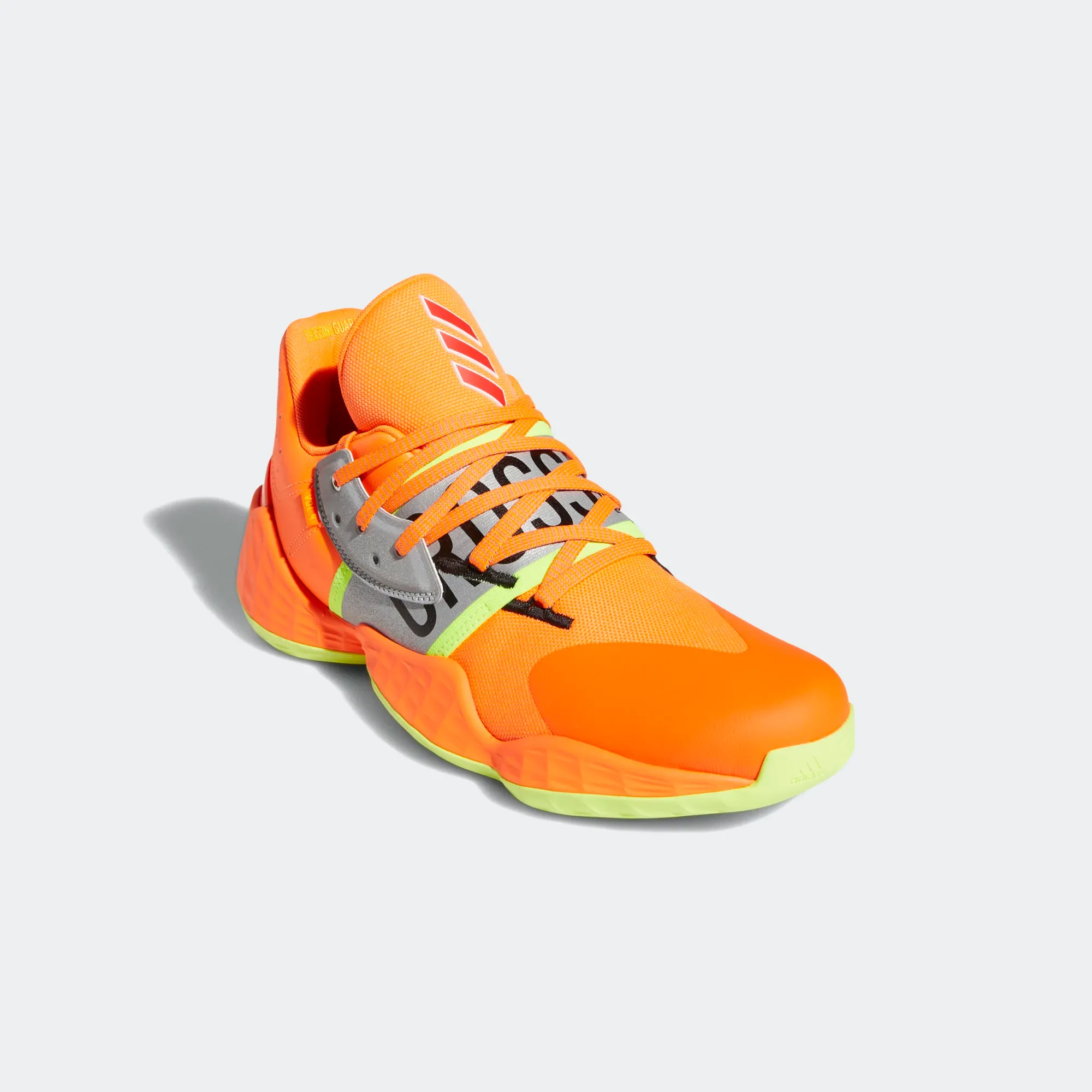 Adidas Men's Harden Vol. 4 Playoffs Shoes - Solar Orange / Silver Metallic / Core Black