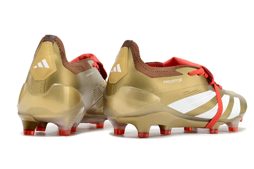 Adidas Predator Elite Shoes - Gold | Red | White - FREE SHIPPING WORLDWIDE