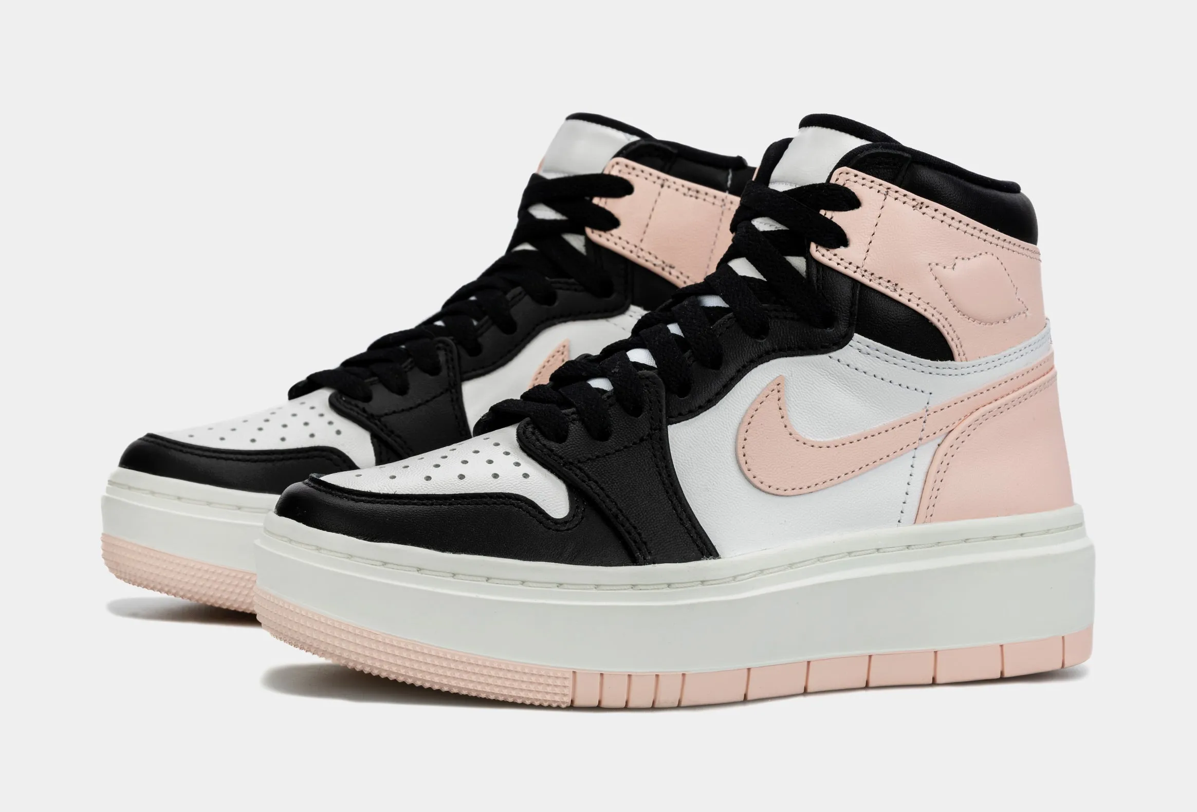 Air Jordan 1 Elevate High Atmosphere Womens Lifestyle Shoes (Pink/Black)