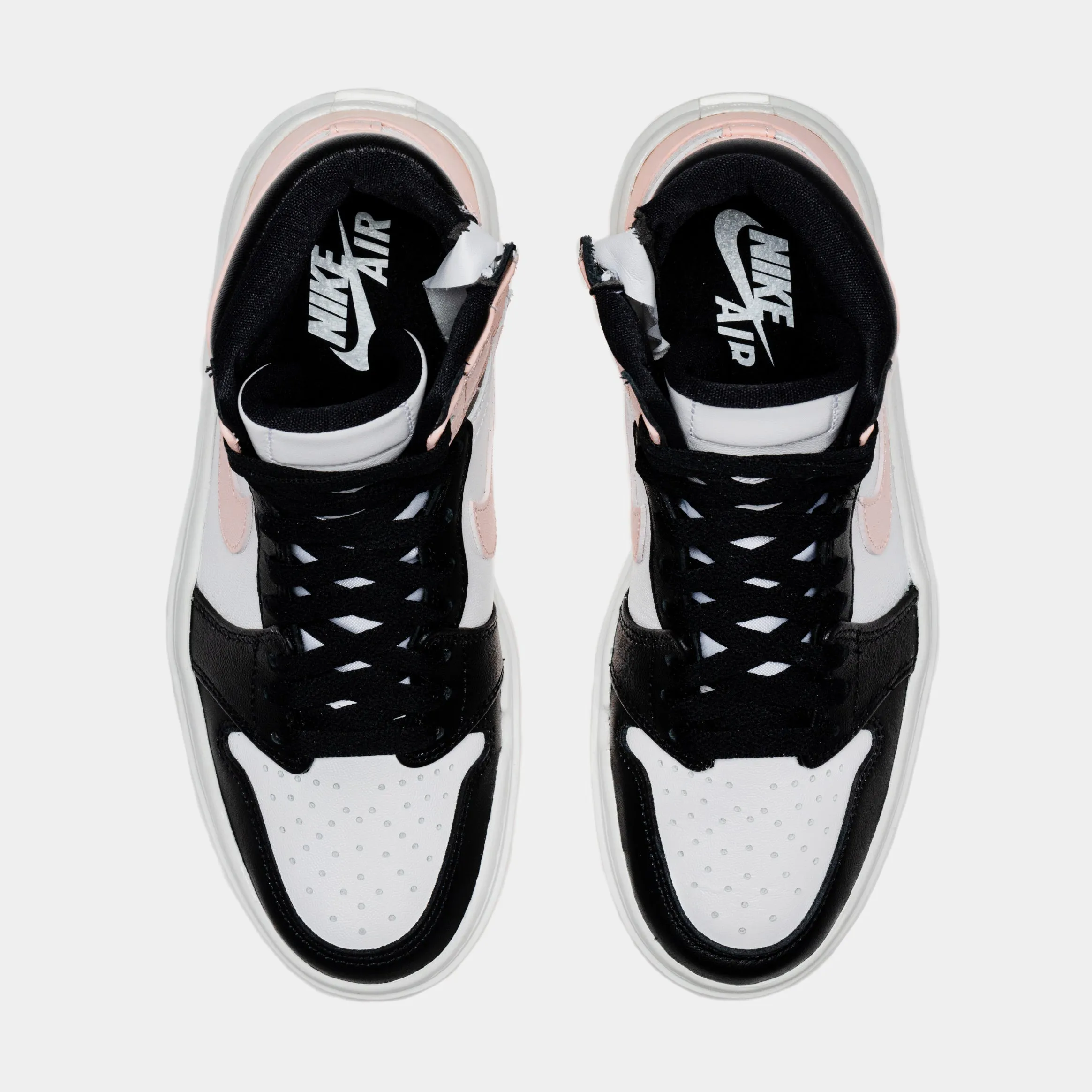 Air Jordan 1 Elevate High Atmosphere Womens Lifestyle Shoes (Pink/Black)