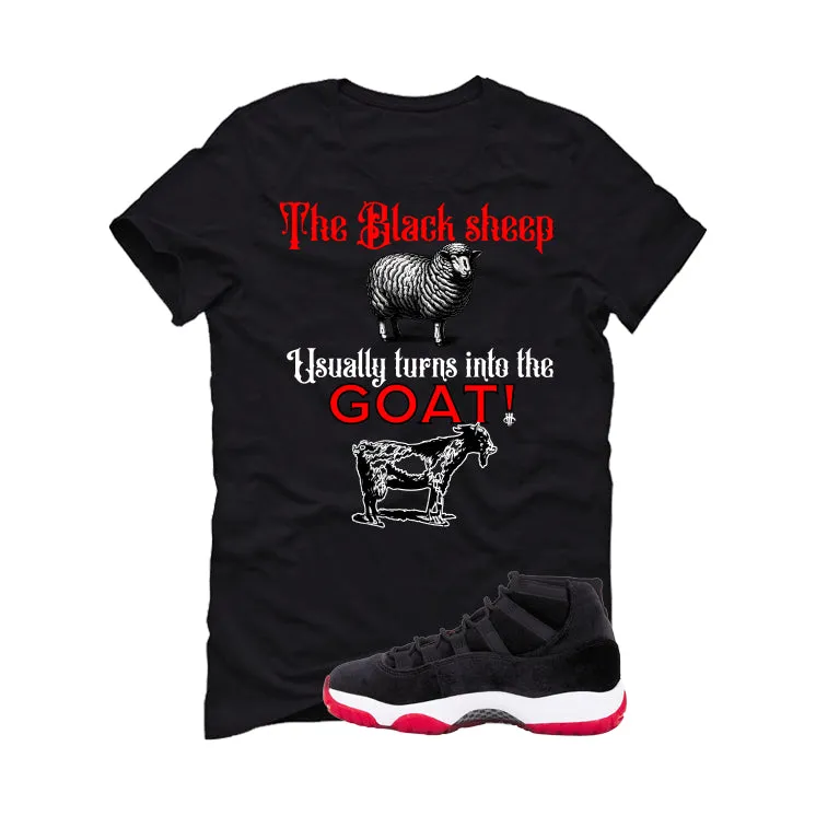 Air Jordan 11 Bred Velvet Black T-Shirt (the black sheep usually turns into the GOAT!)| illcurrency