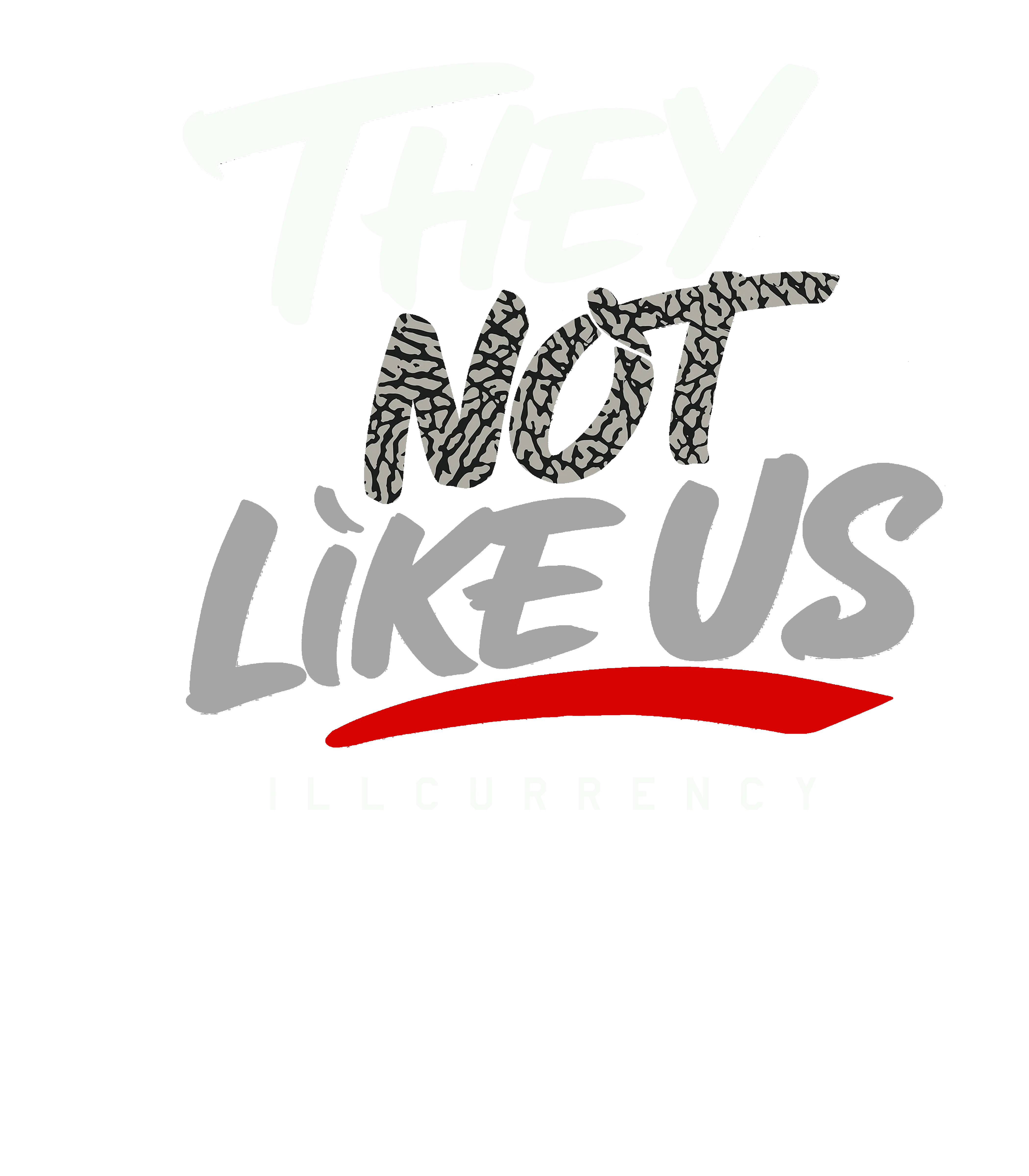 Air Jordan 3 Black Cement Black T-Shirt (They not like us)| illcurrency