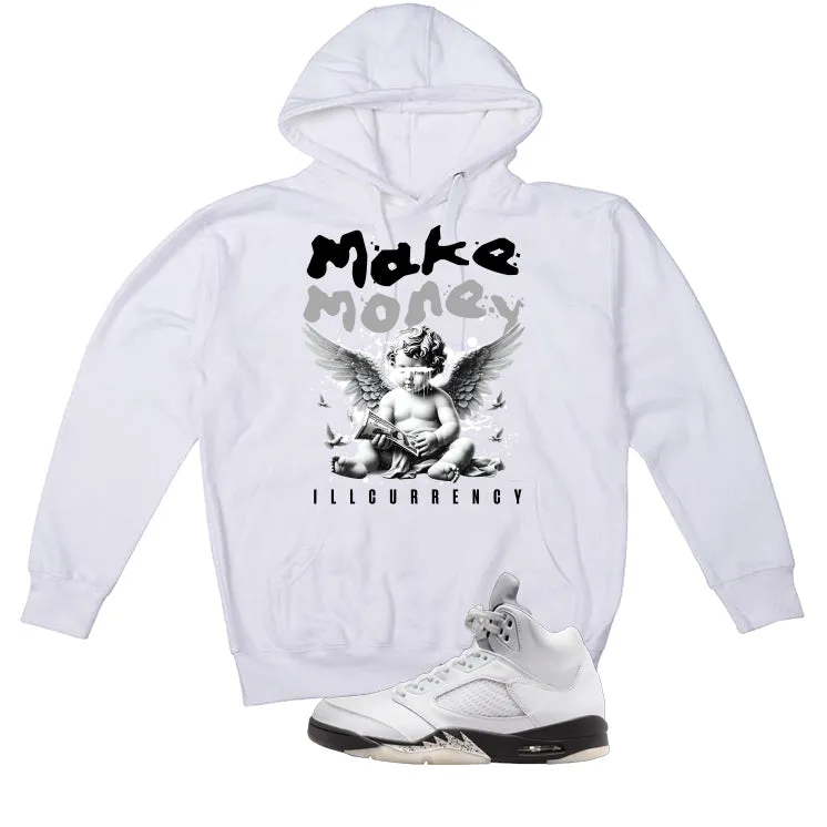 Air Jordan 5 White Black White T-Shirt (Make Money)| illcurrency