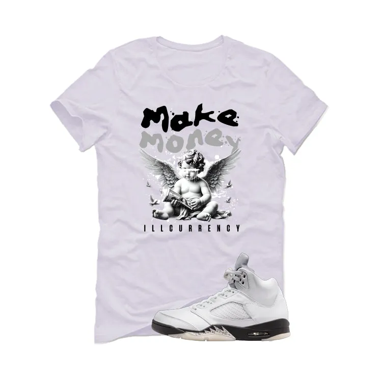 Air Jordan 5 White Black White T-Shirt (Make Money)| illcurrency