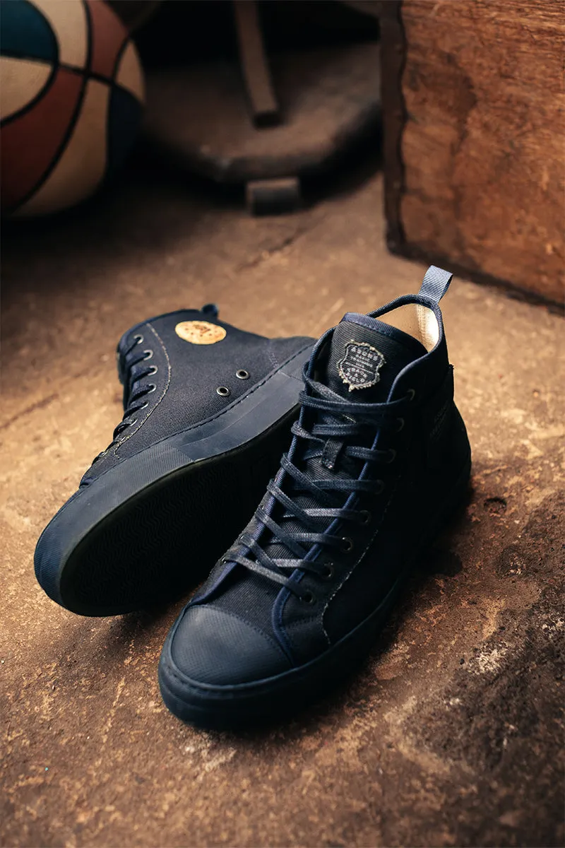 &SONS Baseline Basketball High Top Navy