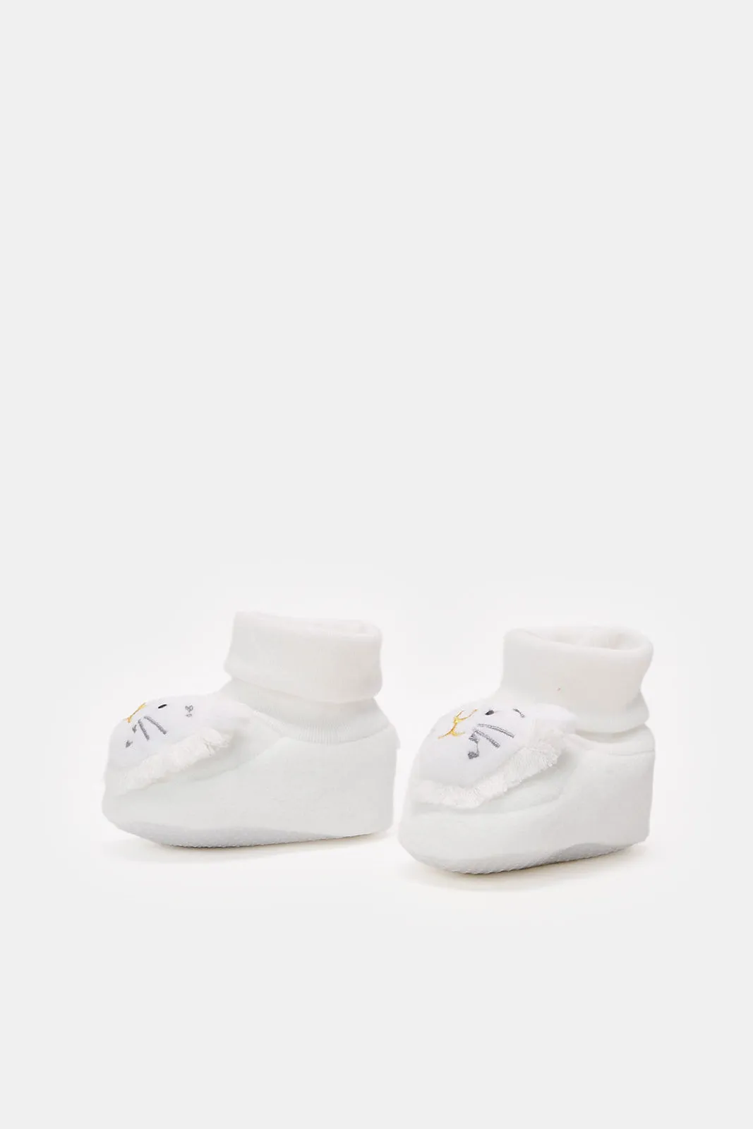 Babies White Cat Bootie