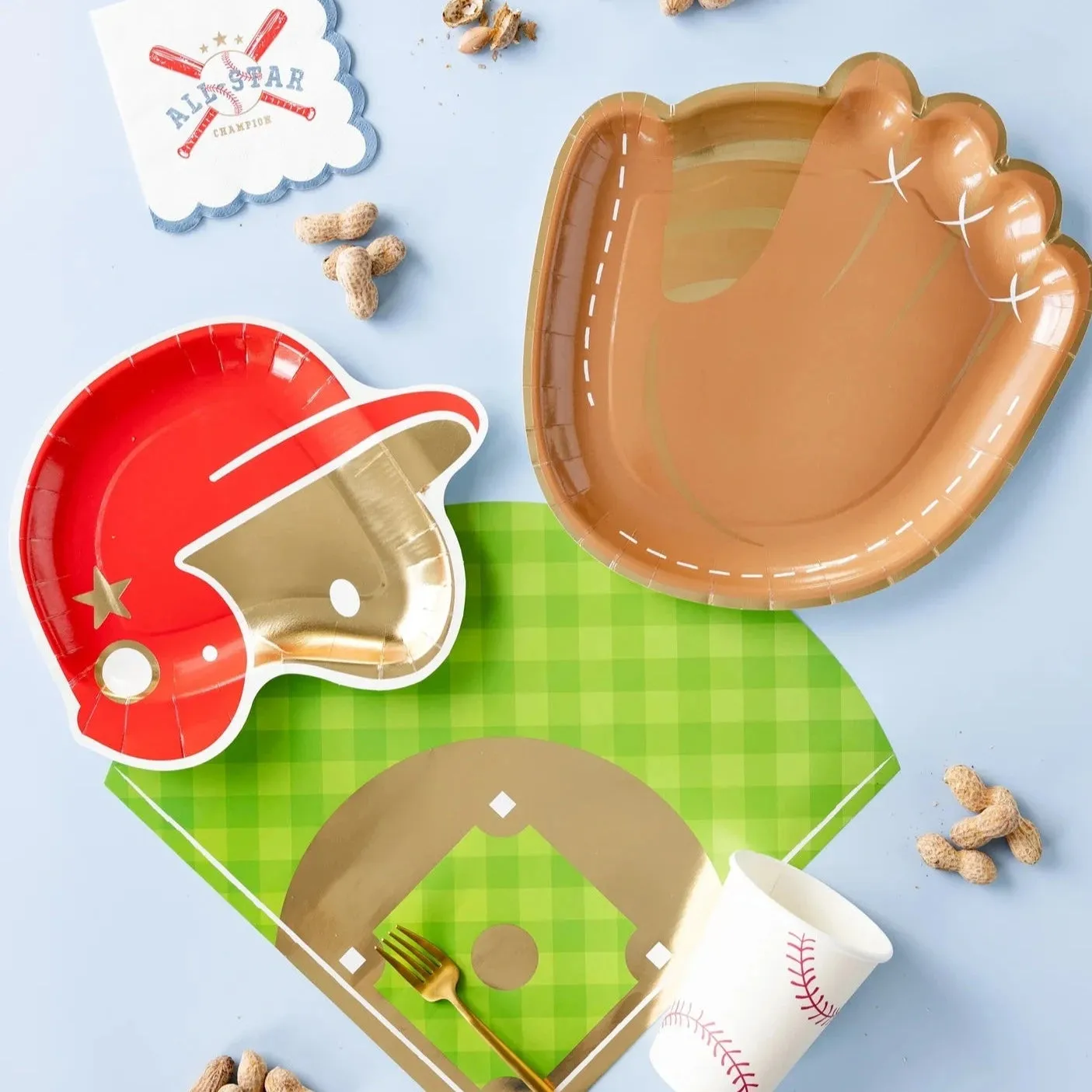 BASEBALL HELMET SHAPED PLATES