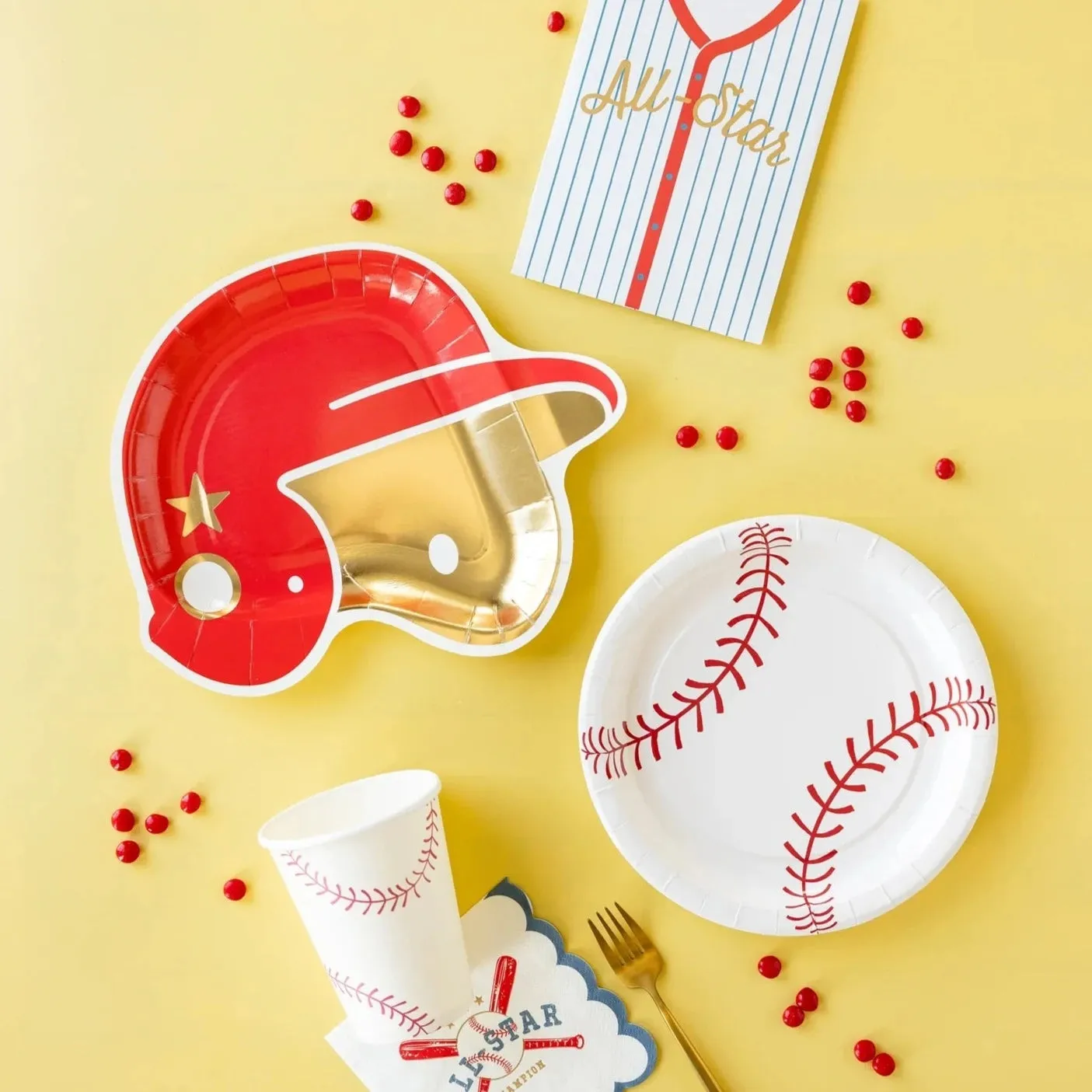 BASEBALL HELMET SHAPED PLATES