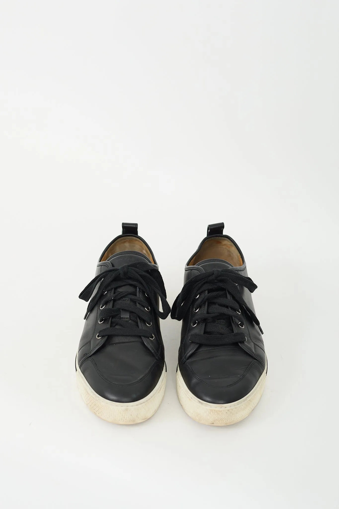 Black & White Leather Sneaker