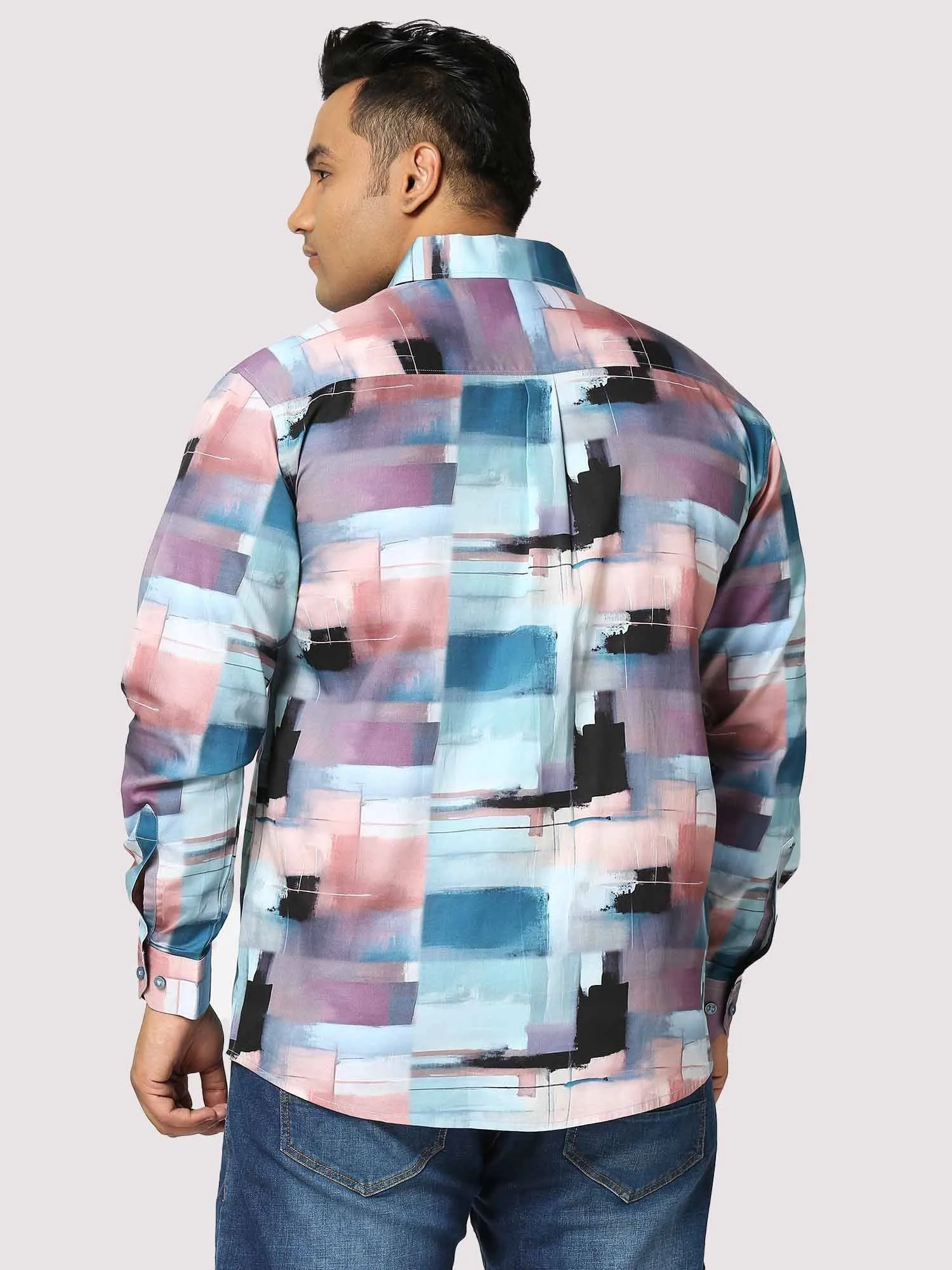 Brilliance Digital Printed Full Sleeve Men's Plus Size