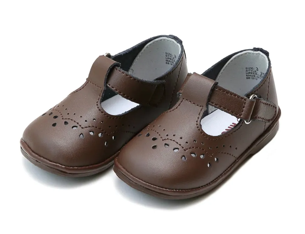 Brown Birdie Leather Tstrap