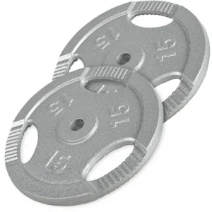 Cast Iron Tri-Grip Weight Plate Set 2x 15KG