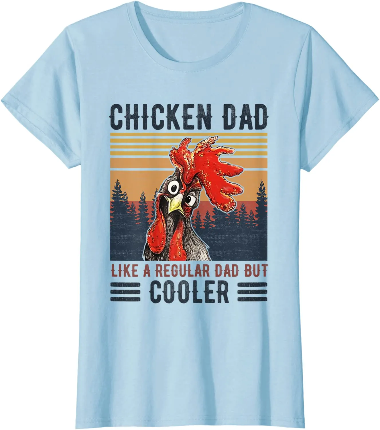 Chicken Dad Like A Regular Dad Farmer Poultry Father Day Tee T-Shirt