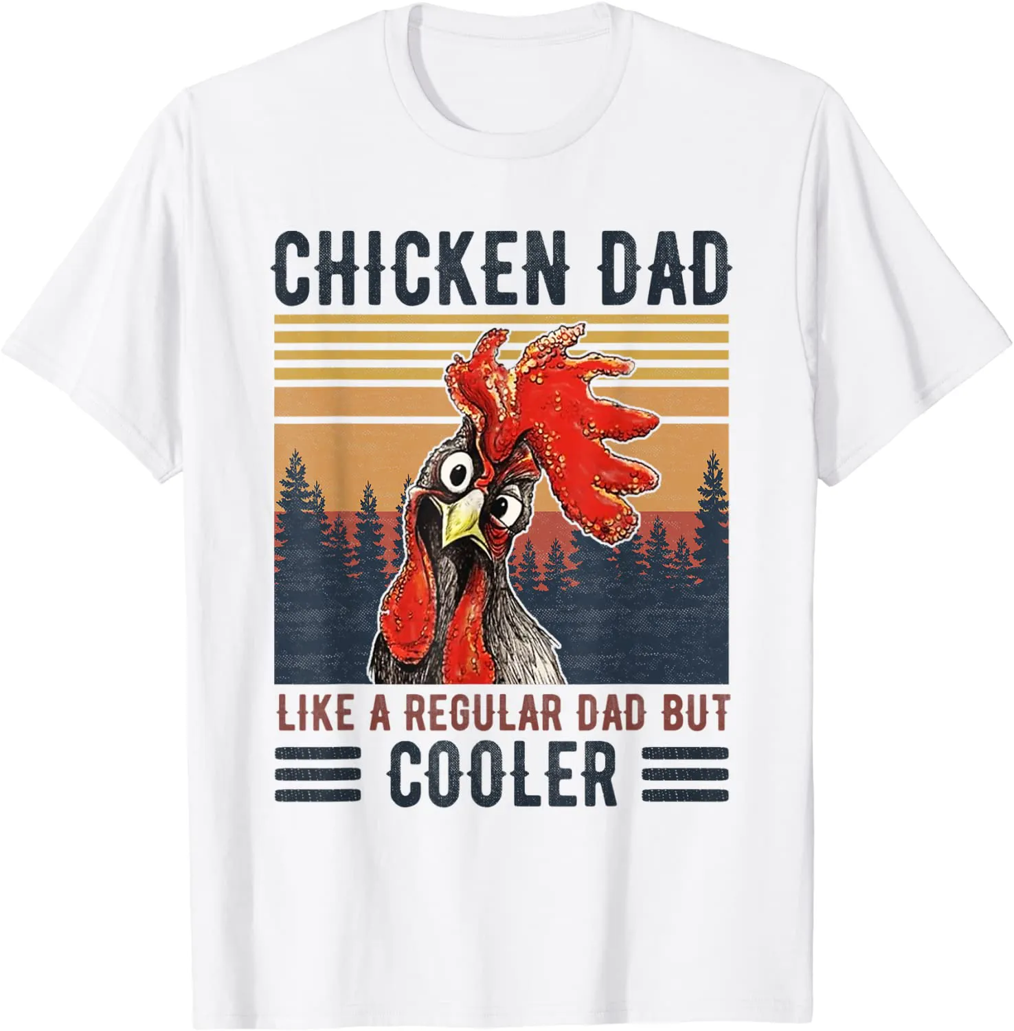 Chicken Dad Like A Regular Dad Farmer Poultry Father Day Tee T-Shirt