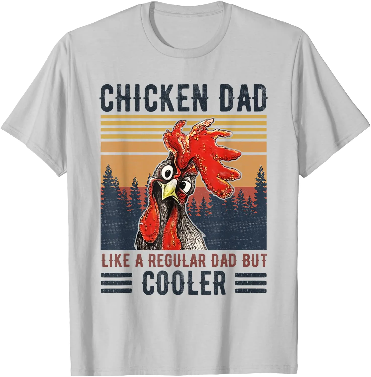 Chicken Dad Like A Regular Dad Farmer Poultry Father Day Tee T-Shirt