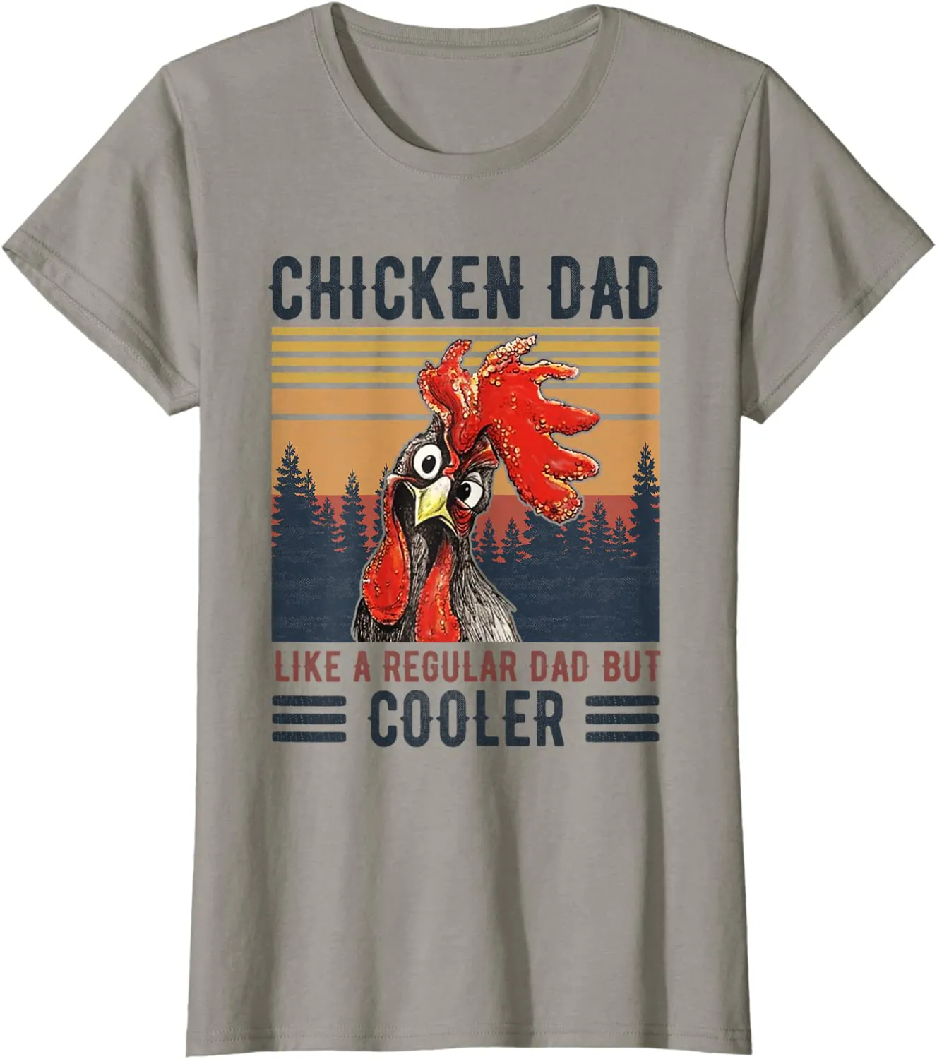 Chicken Dad Like A Regular Dad Farmer Poultry Father Day Tee T-Shirt