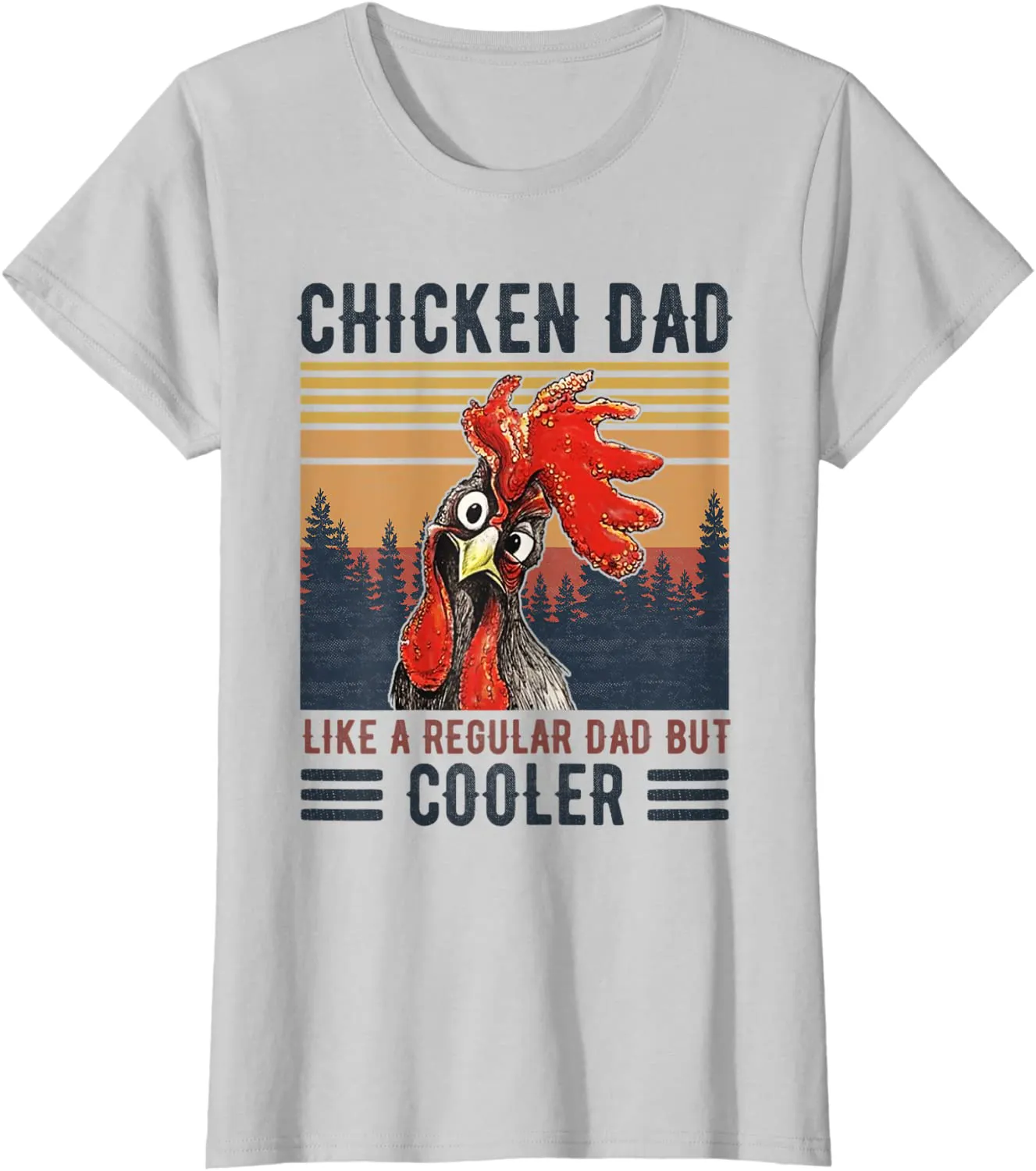 Chicken Dad Like A Regular Dad Farmer Poultry Father Day Tee T-Shirt