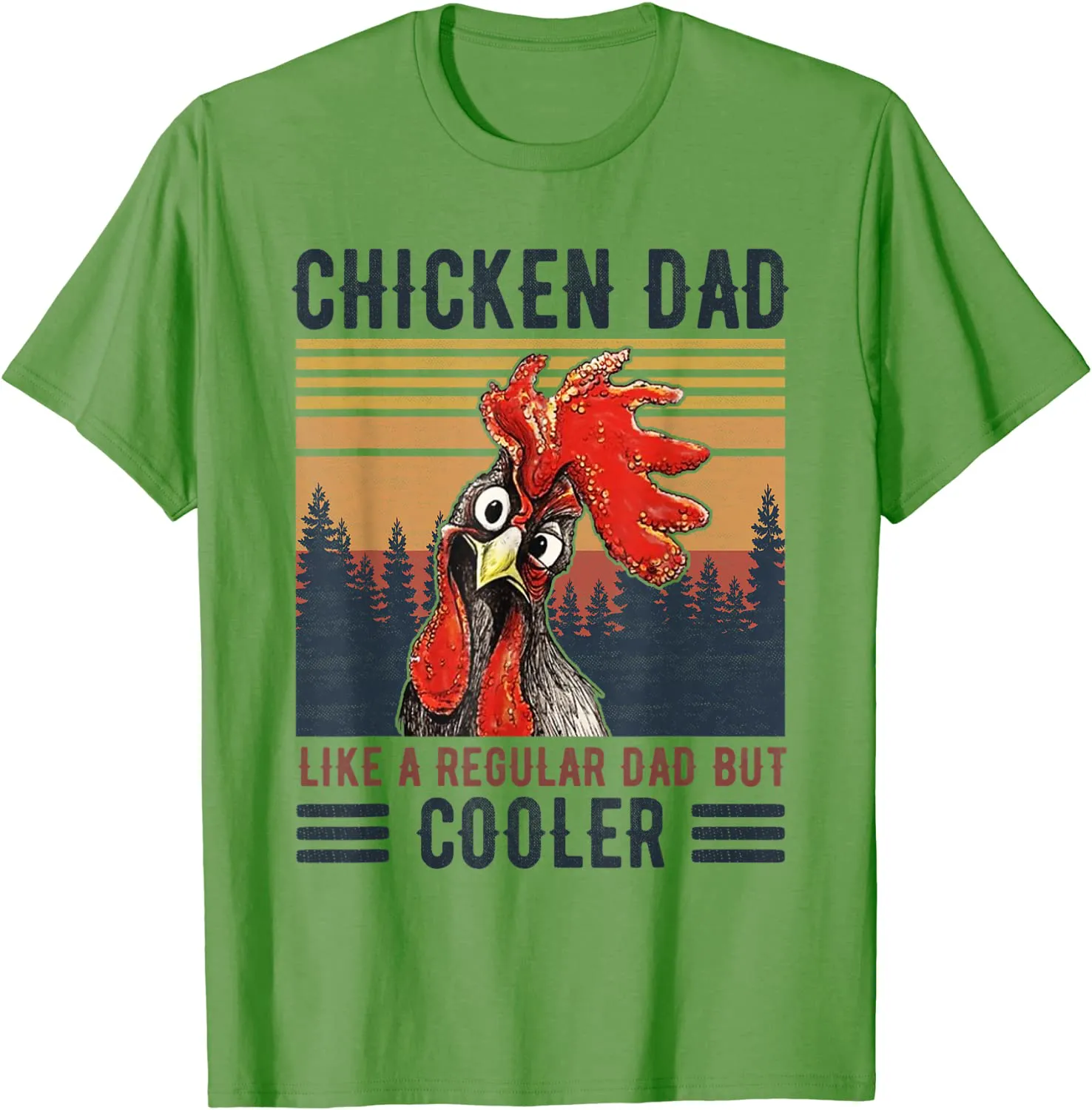 Chicken Dad Like A Regular Dad Farmer Poultry Father Day Tee T-Shirt