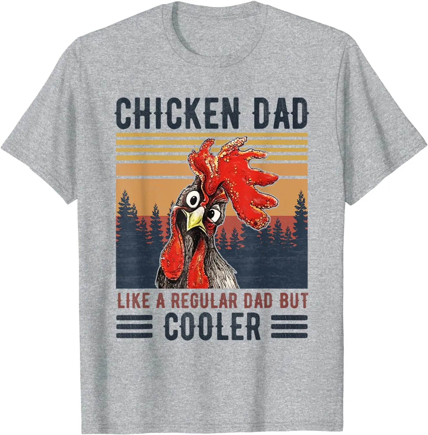 Chicken Dad Like A Regular Dad Farmer Poultry Father Day Tee T-Shirt