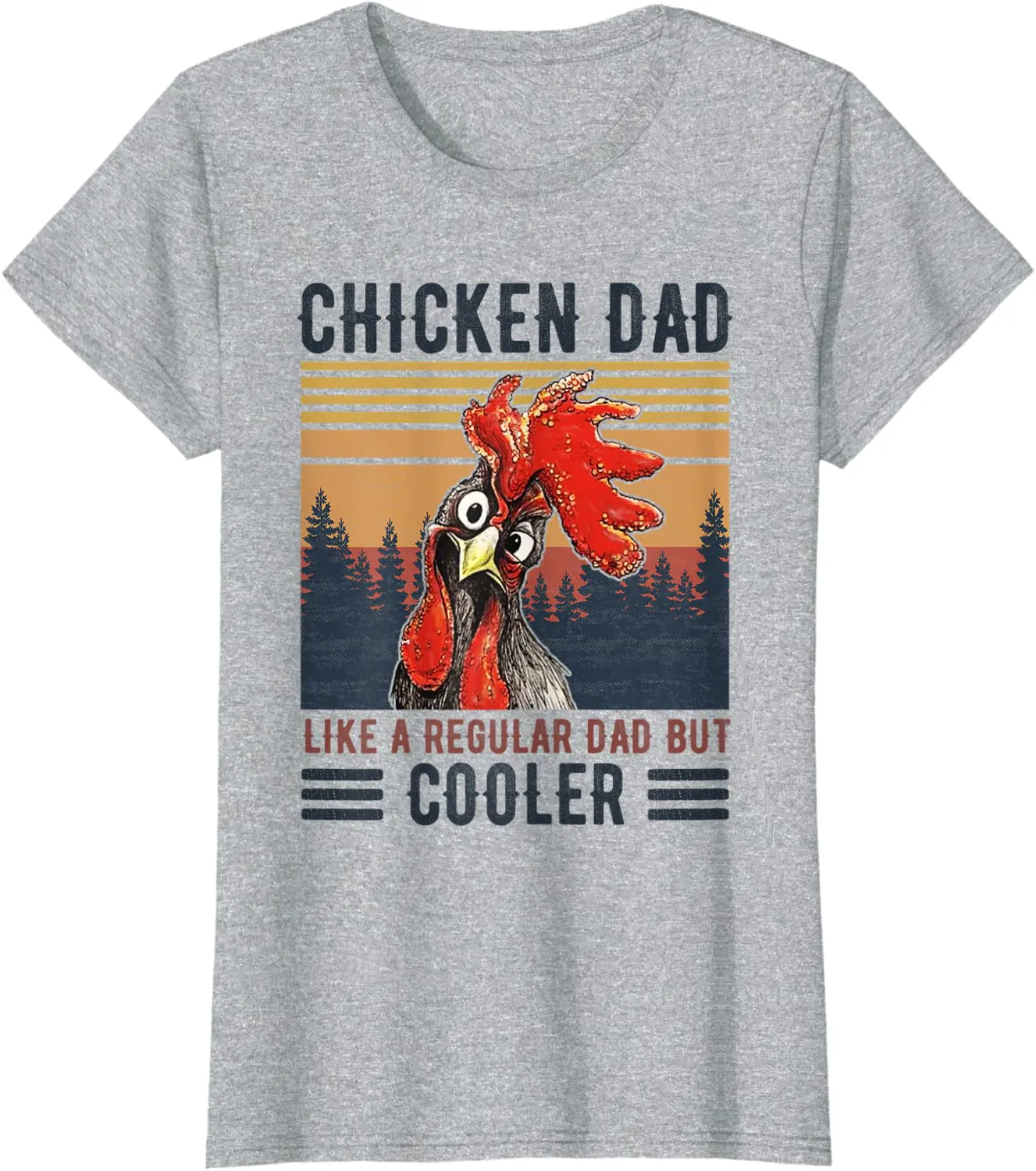 Chicken Dad Like A Regular Dad Farmer Poultry Father Day Tee T-Shirt