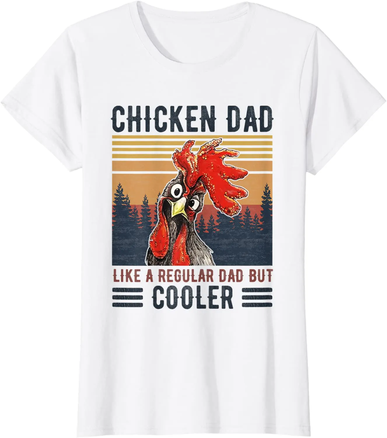 Chicken Dad Like A Regular Dad Farmer Poultry Father Day Tee T-Shirt