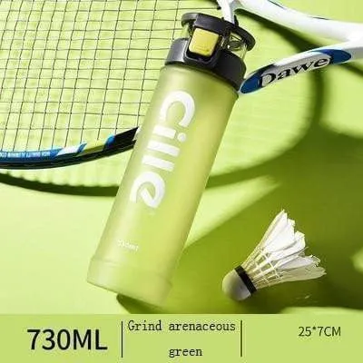 CILLE - NEW STYLE - Athletic Sports Water Bottle PBA-free Plastic - 730ML Pop-top Leak Proof Lid