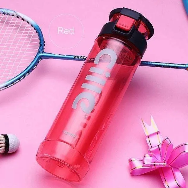 CILLE - NEW STYLE - Athletic Sports Water Bottle PBA-free Plastic - 730ML Pop-top Leak Proof Lid