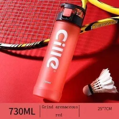 CILLE - NEW STYLE - Athletic Sports Water Bottle PBA-free Plastic - 730ML Pop-top Leak Proof Lid