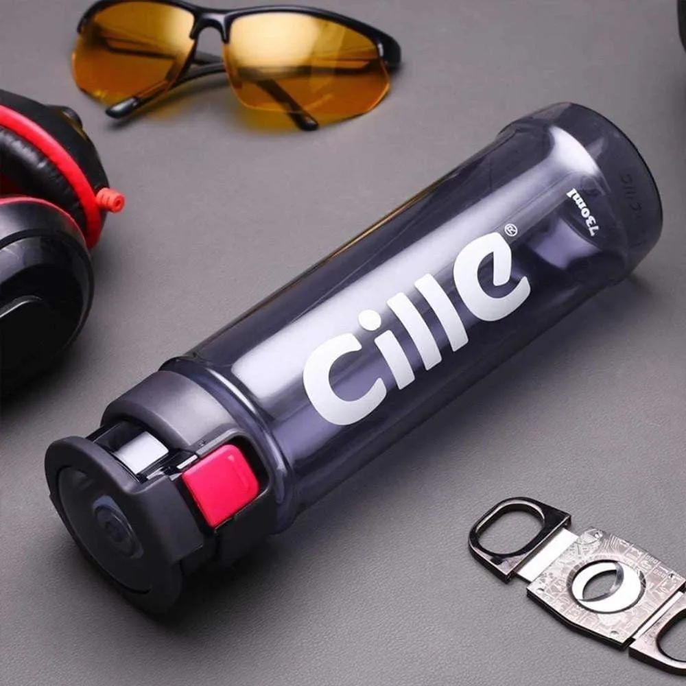 CILLE - NEW STYLE - Athletic Sports Water Bottle PBA-free Plastic - 730ML Pop-top Leak Proof Lid