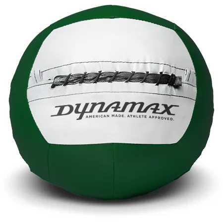 DYNAMAX MEDICINE BALL STANDARD COLLECTION GREEN/GRAY. BONUS - FREE EXERCISE BROCHURE!