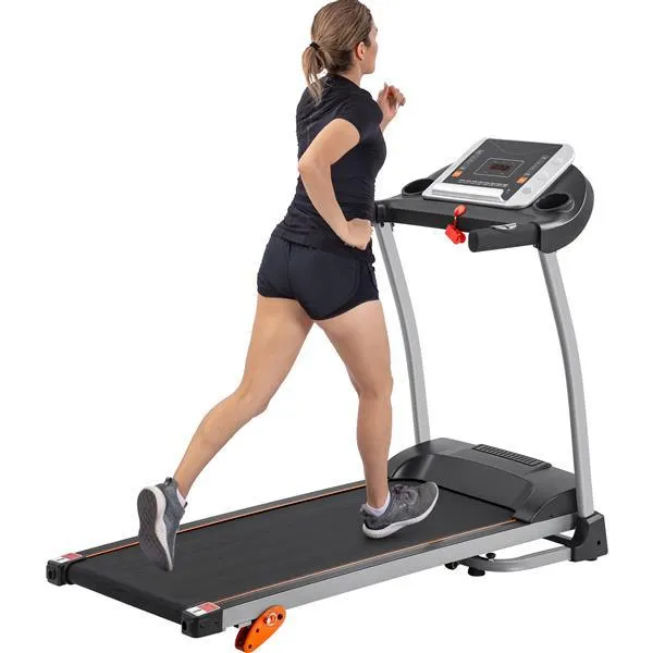 Easy Folding Treadmill for Home Use, 1.5HP Electric Running, Jogging & Walking Machine with Device Holder & Pulse Sensor, 3-Level Incline Adjustable Compact Foldable