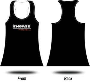 Engage Pickleball - Female Racer Singlet (Black)