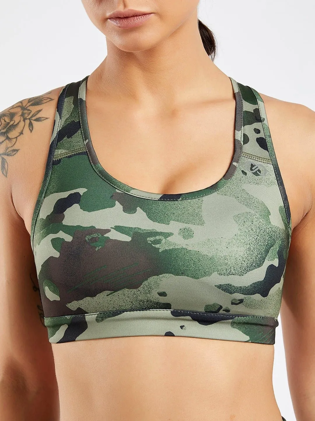 Essential Camo Printed Sports Bra #5