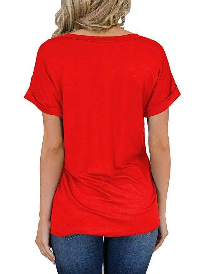 Everyday V-Neck Boyfriend Pocket Tee