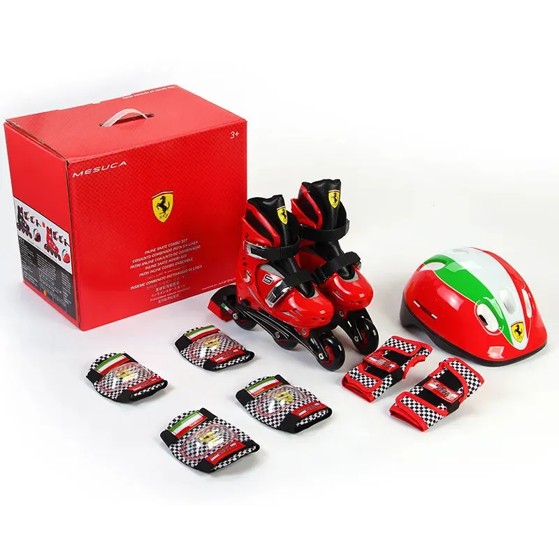 Ferrari Kids Skate Combo Set (Red)