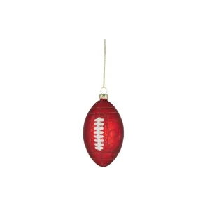 Gala Footy Ball Ornament Red