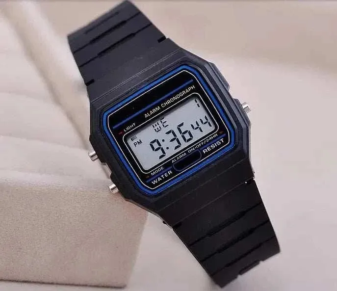 Gold LED Digital Sports Watch