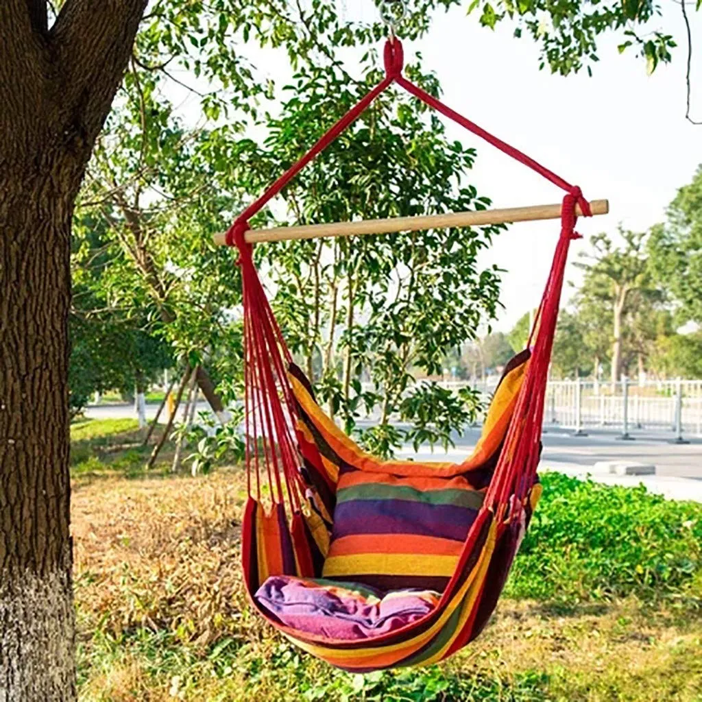 Hanging Rope Hammock Chair Swing Seat - ErYao