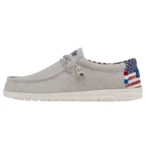 'Hey Dude' Men's Wally Patriotic - Off White