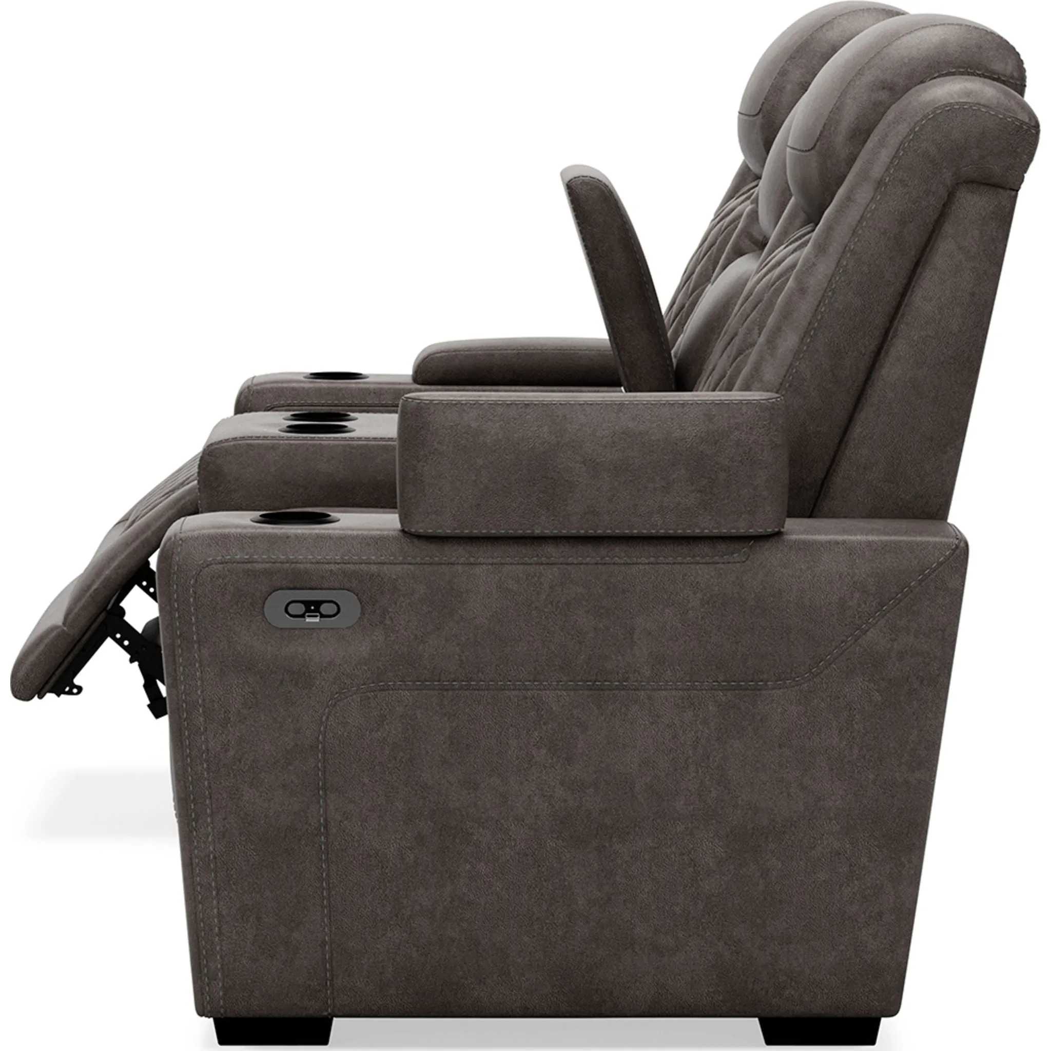 HyllMont Power Reclining Loveseat with Console