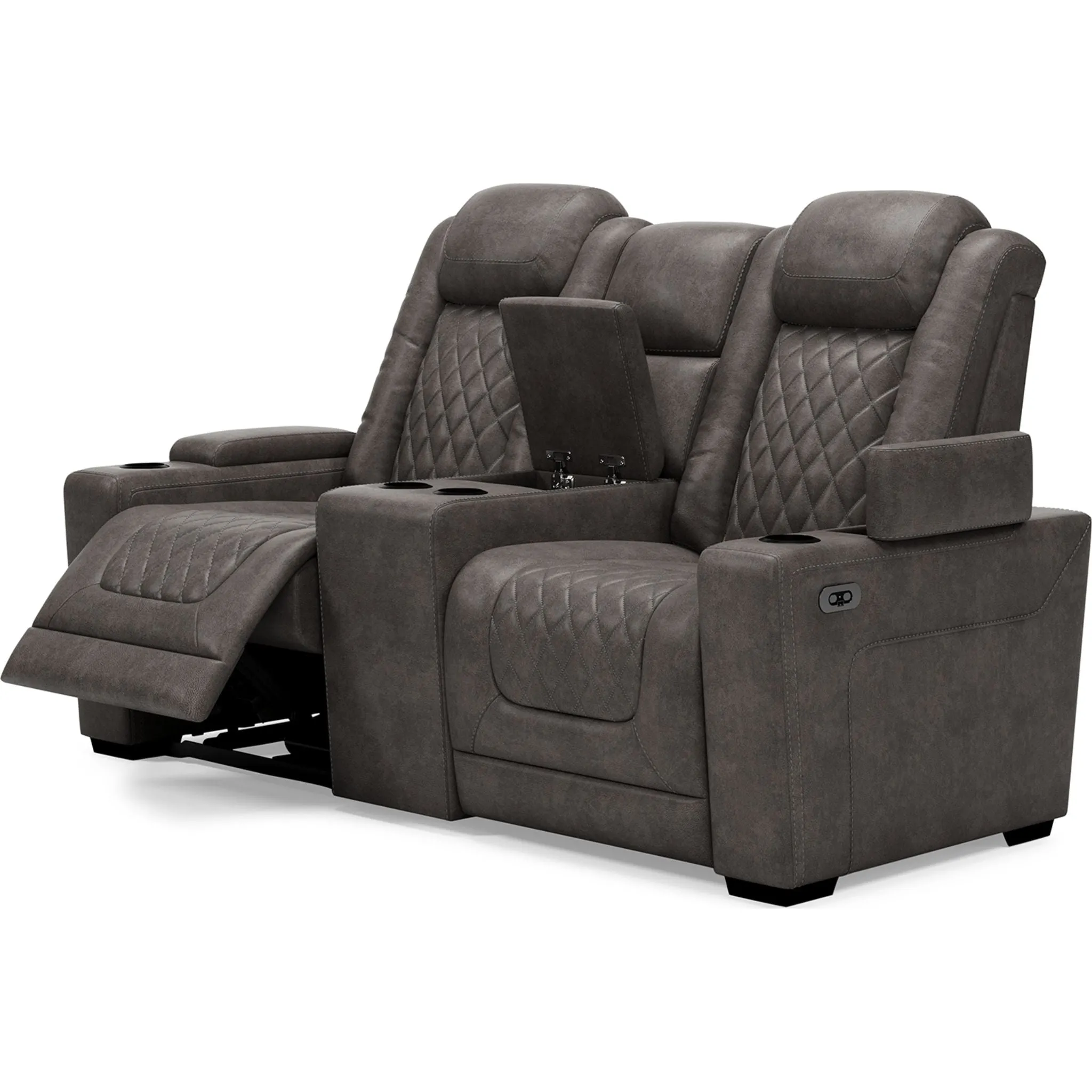 HyllMont Power Reclining Loveseat with Console