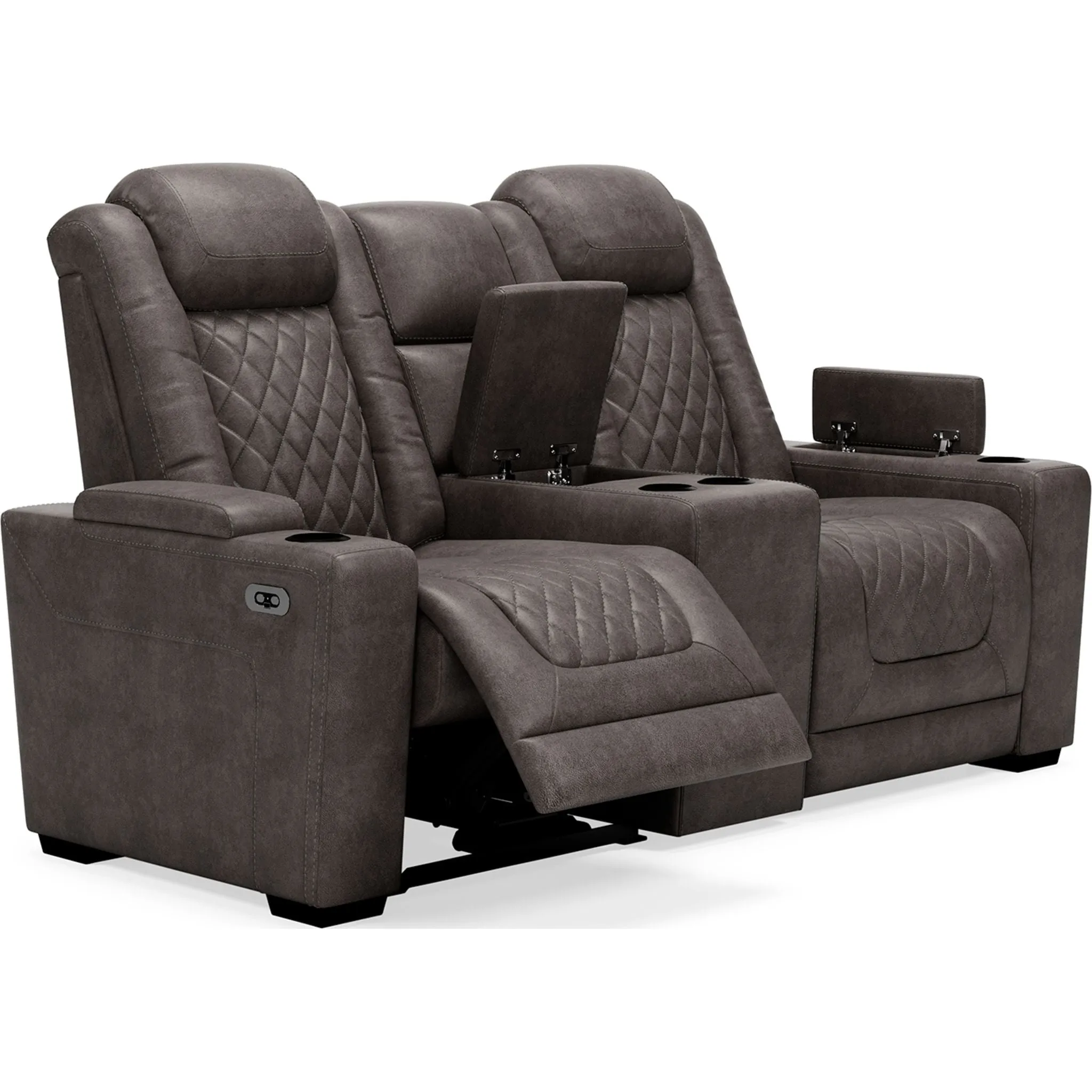 HyllMont Power Reclining Loveseat with Console