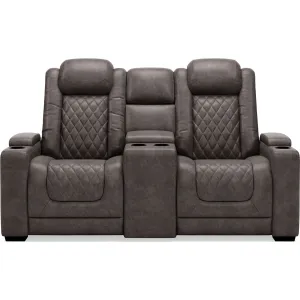 HyllMont Power Reclining Loveseat with Console