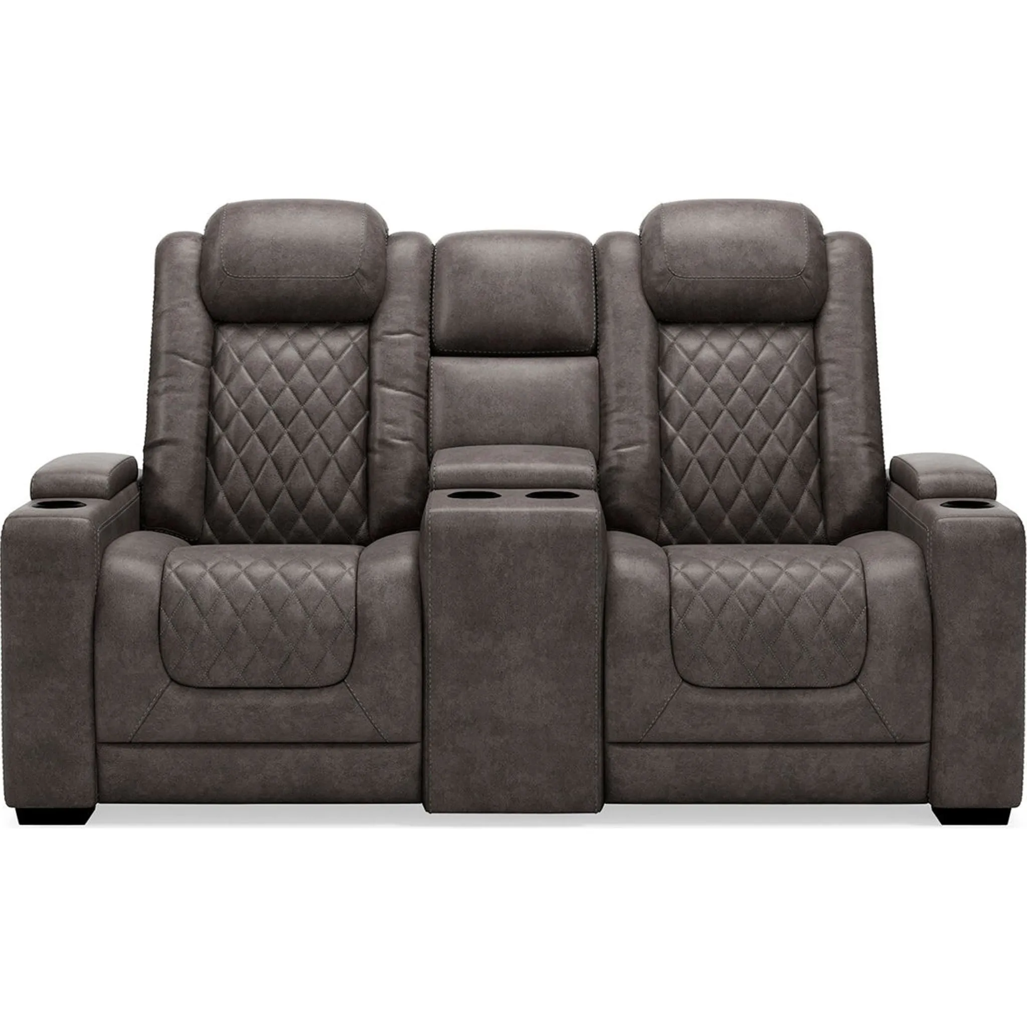 HyllMont Power Reclining Loveseat with Console