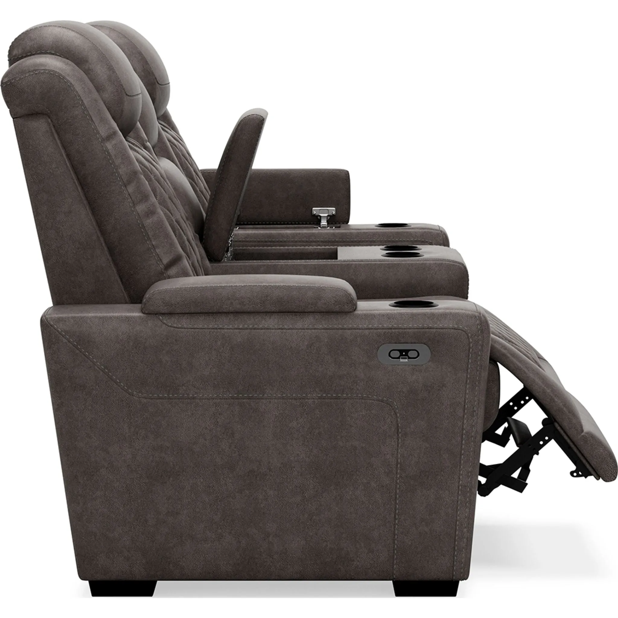 HyllMont Power Reclining Loveseat with Console