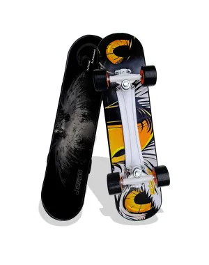 Jaspo Power Kids 26" inches Skateboard for Beginners Boys & Girls (6 Years & Above, Skate-Board, Vinyl, Black)