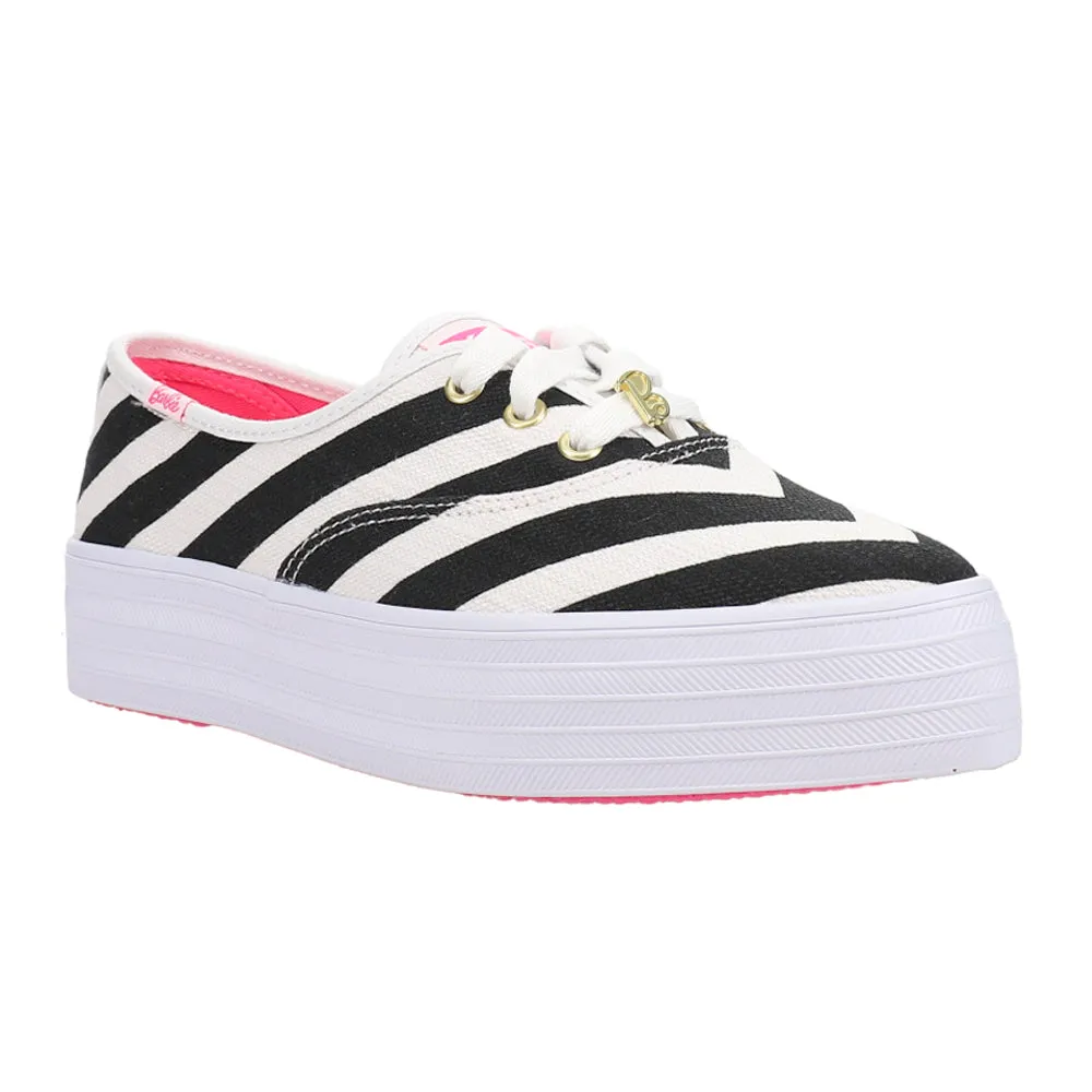 Keds x Barbie Point Striped Canvas Platform Sneakers